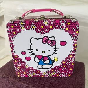 SANRIO HELLO KITTY TIN BOX 1976 ORIGINAL REISSUED 2014 PREOWNED‎